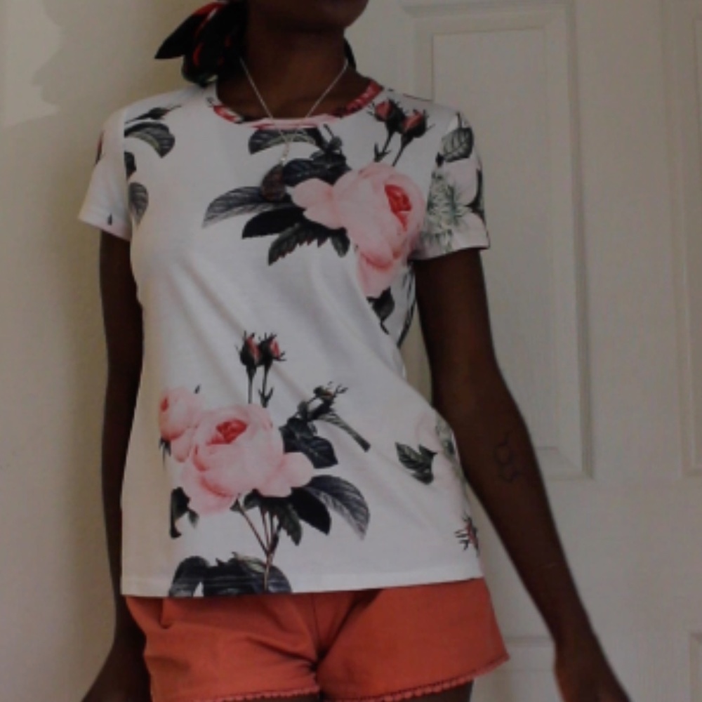 Beautiful floral tee